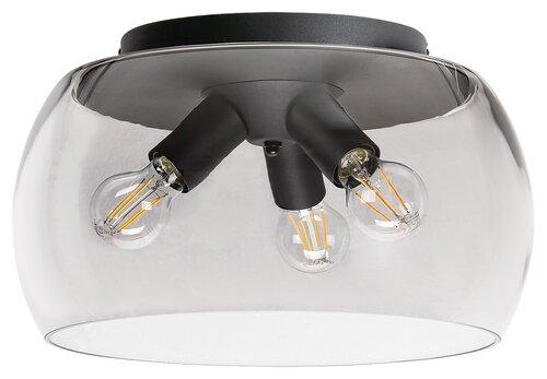 Plafoniera Ursula, negru, 3xE27, IP20, Rabalux, 3189