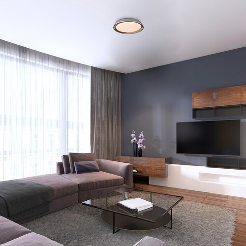 Plafoniera LED Valter, maro, 36W, 2250lm, 3000K, IP20, Rabalux, 3750