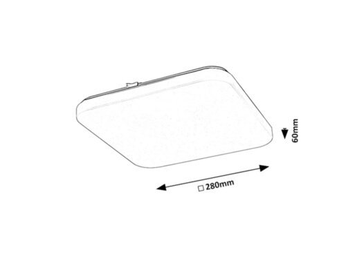 Plafoniera LED Vendel, alb, 12W, 1000lm, 3000K, IP20, Rabalux, 71107