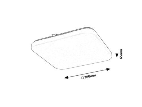 Plafoniera LED Vendel, alb, 12W, 1000lm, 4000K, IP20, Rabalux, 75013