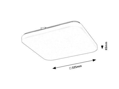 Plafoniera LED Vendel, alb, 20W, 1400lm, 4000K, IP20, Rabalux, 75014