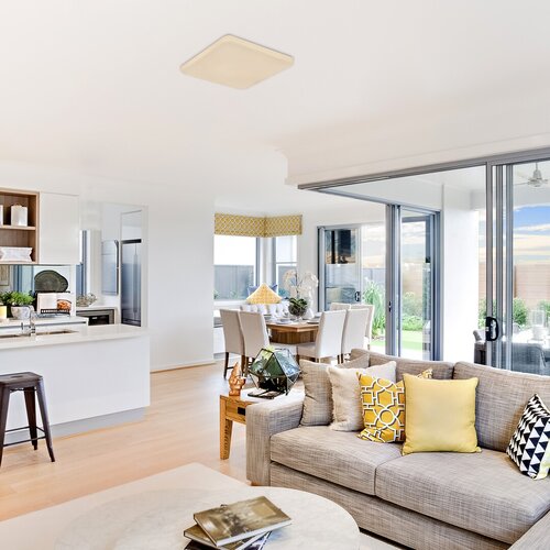 Plafoniera LED Vendel, alb, 24W, 1460lm, 4000K, senzor miscare, IP20, Rabalux, 75015