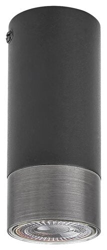 Plafoniera Zircon, negru mat, 1xGU10, IP20, Rabalux, 5074