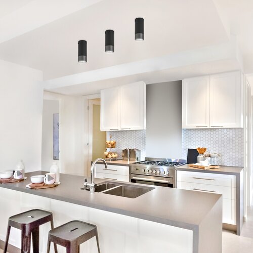 Plafoniera Zircon, negru mat, 1xGU10, IP20, Rabalux, 5074