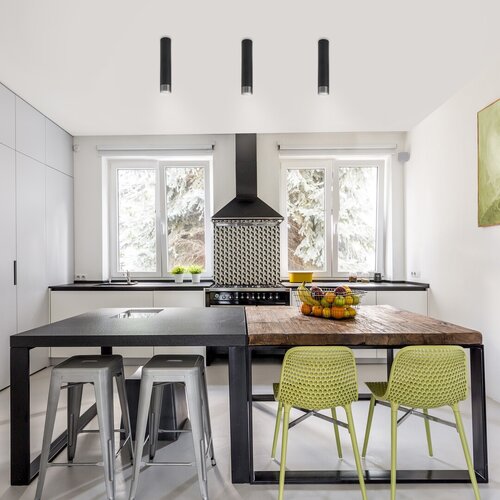 Plafoniera Zircon, negru mat, 1xGU10, IP20, Rabalux, 5075