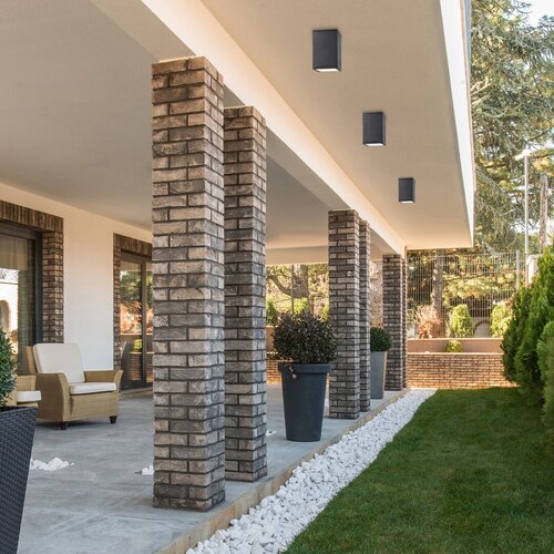 Plafoniera exterior Zombor, antracit, 1XGU10, D.9cm, IP54, Rabalux, 7820