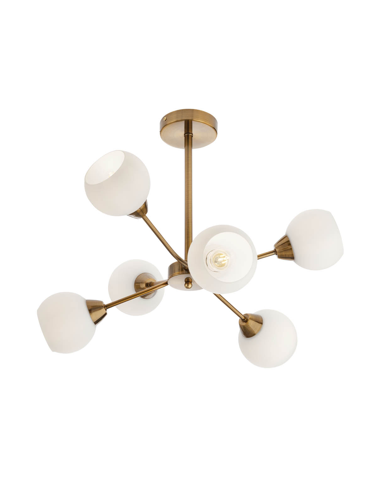 Lustra Pluri, bronz antic, 6XE27, Smarter 02-976