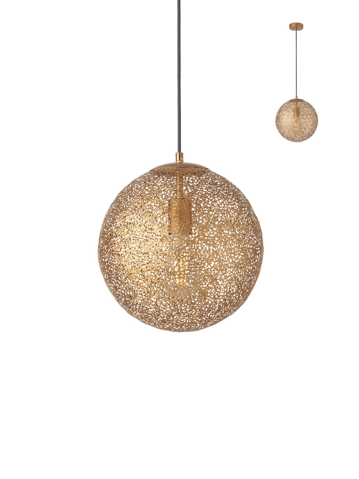 Lustra suspendata Proteus, auriu mat, 1XE27, Smarter 01-1513