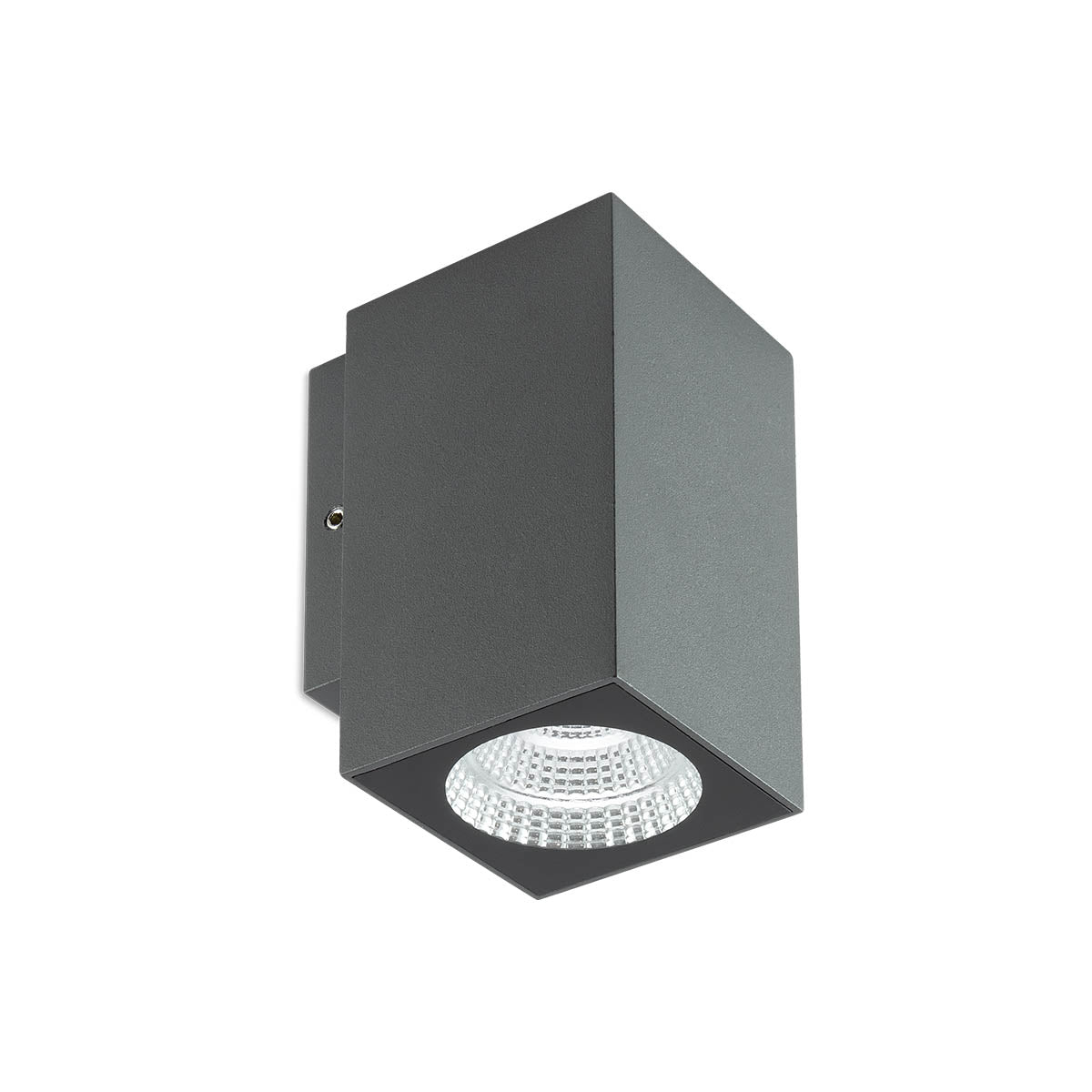 Aplica LED exterior Quad, gri inchis, 3W, 360lm, 3000K, IP65, Redo, 90085