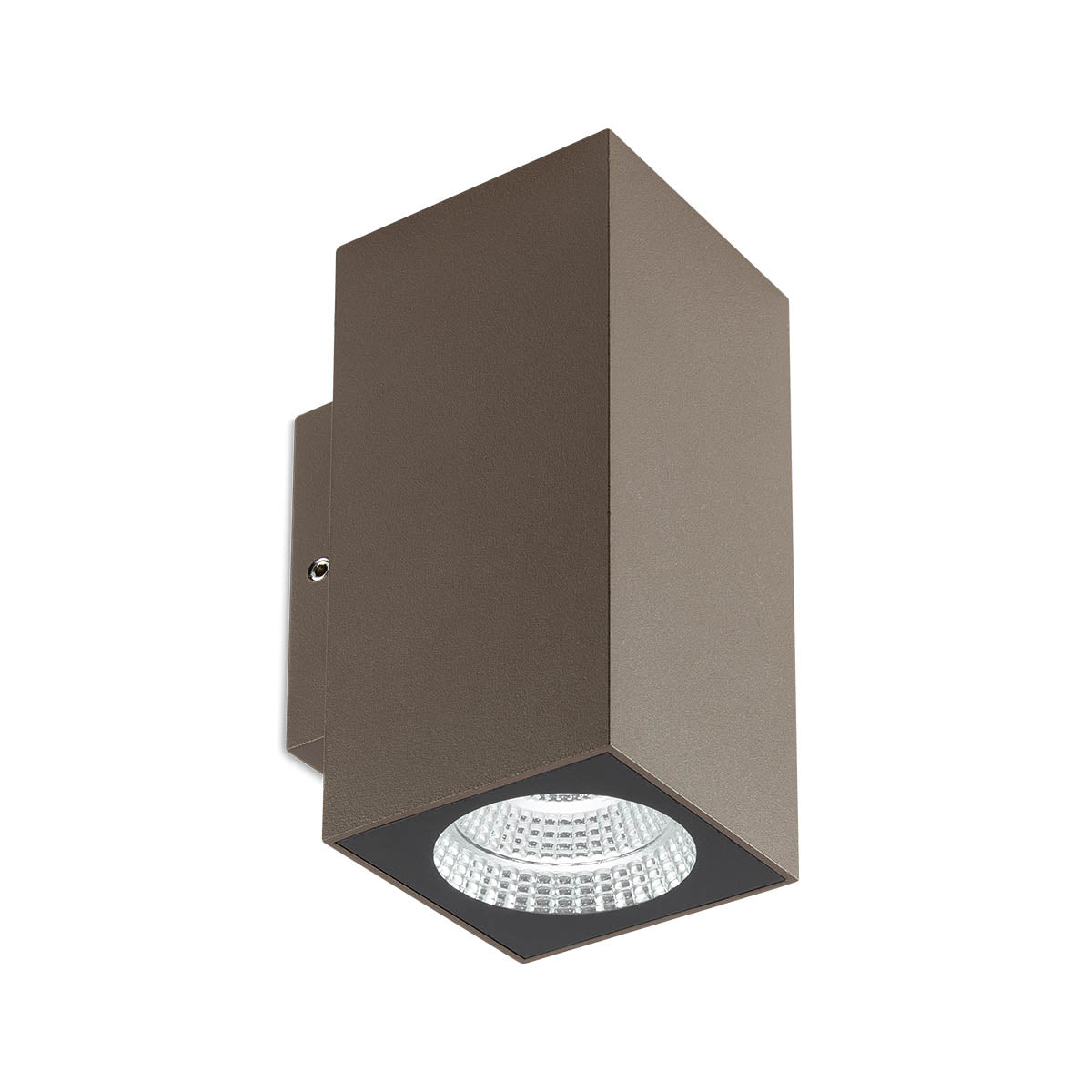 Aplica LED exterior Quad, maro inchis, 6W, 660lm, 3000K, IP65, Redo, 90089