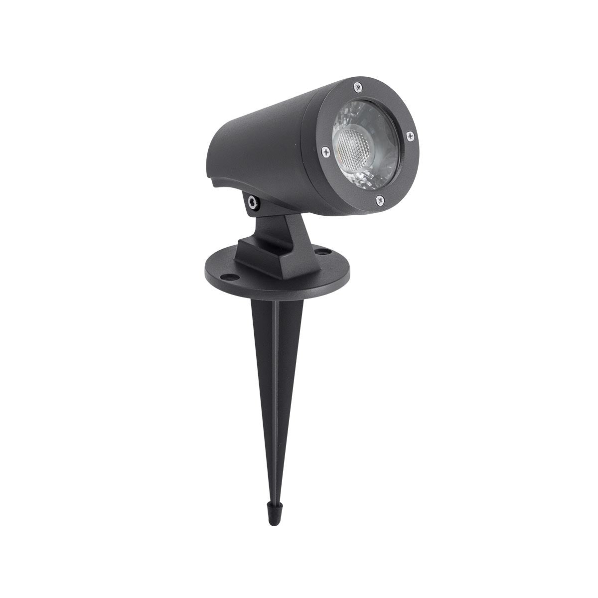 Miniproiector LED exterior Sam, gri inchis, 6W, 453 lm, 3000K, IP65, Redo, 9492