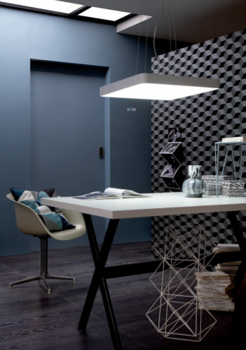 Lustra LED Screen, alb mat, sticla, 48W, 3211lm, 3000K, L.46cm, IP20, Redo, 01-1124