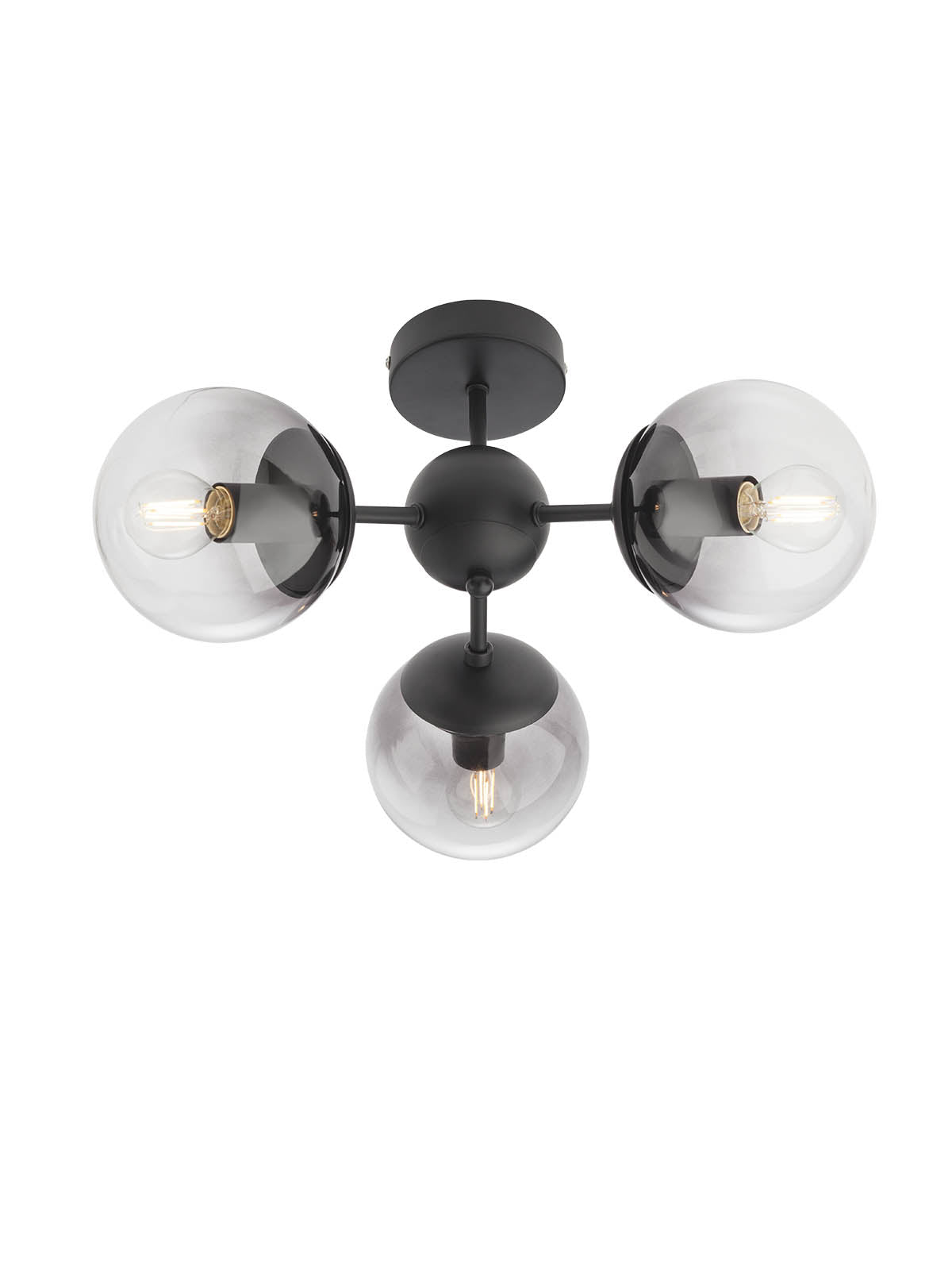 Plafoniera Semia, negru mat, 3xE14, IP20, Smarter, 01-2176