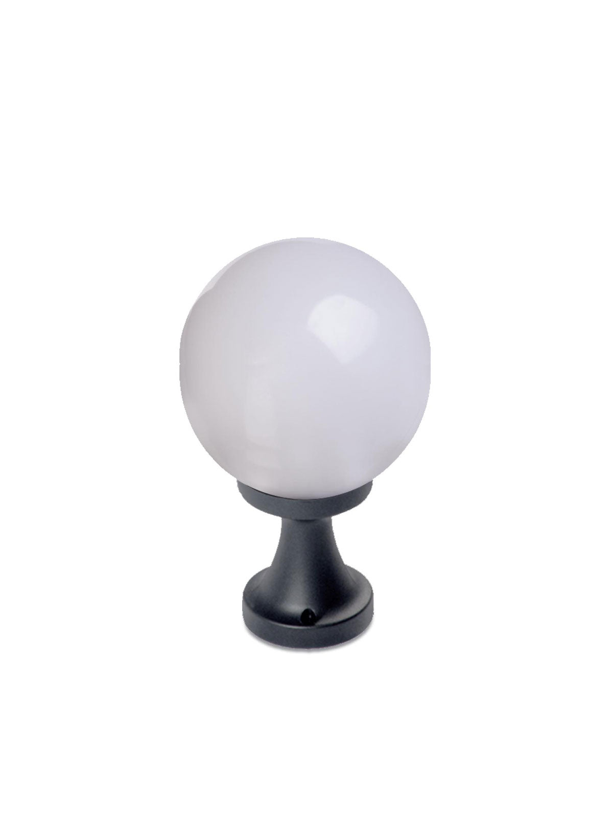 Stalp exterior SFERA 1, D.200 mm, opal, 1XE27, IP44, H.330 mm, Smarter 9765
