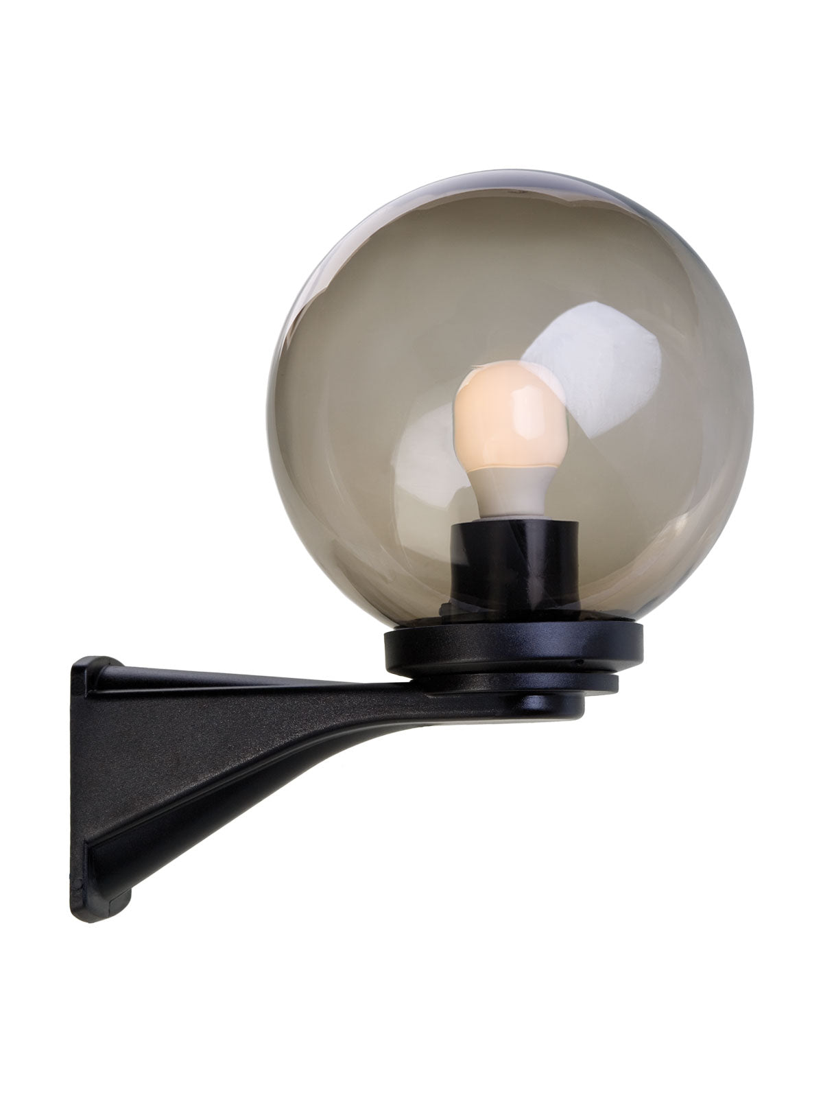 Aplica exterior SFERA 1, D.200 mm, fumuriu, 1XE27, IP44, Smarter 9788