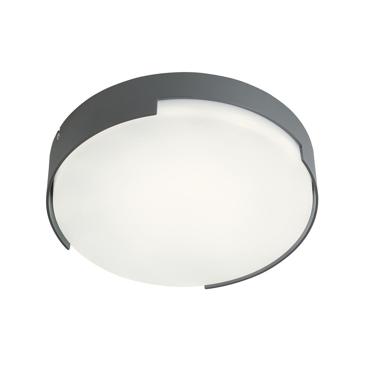 Plafoniera exterior LED Skor, gri, 16W, 1711lm, 3000K, IP54, Redo, 90005