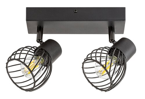 Spot Aberama, negru, E14 2X 10W, Rabalux 73002