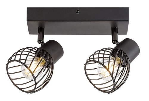 Spot Aberama, negru, E14 2X 10W, Rabalux 73002