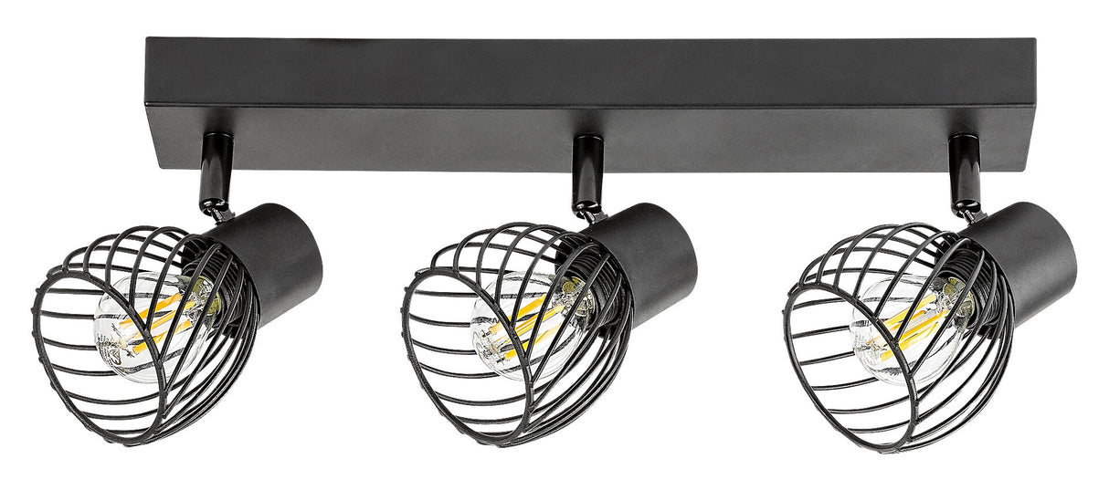 Spot Aberama, negru, E14 3X 10W, Rabalux 73003