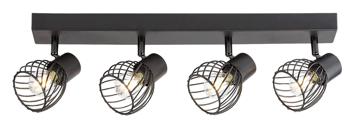 Spot Aberama, negru, E14 4X 10W, Rabalux 73004