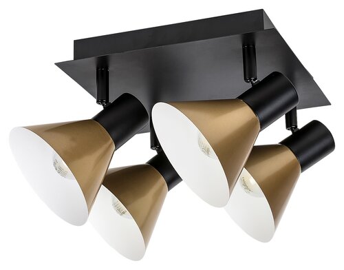 Spot Alvaro, negru mat, 4xE14 , Rabalux 3159