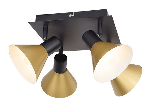 Spot Alvaro, negru mat, 4xE14 , Rabalux 3159