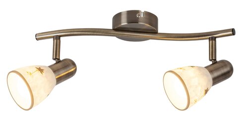 Spot Art flower, bronz, E14 2x 40W, Rabalux 6357