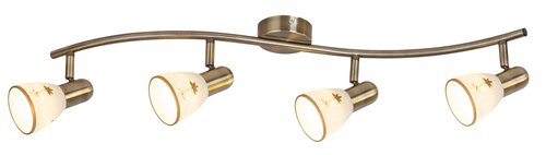 Spot Art flower, bronz, E14 4x 40W, Rabalux 6359