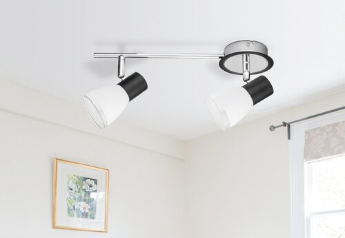 Spot Ati, negru, E14 2x 40W, Rabalux 5977