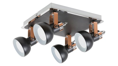 Spot Balzac, negru mat, 4x GU10 , Rabalux 5612