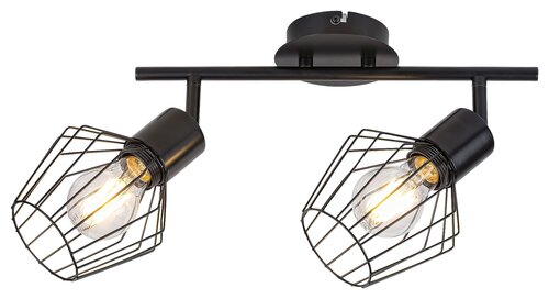 Spot Belano, negru, E27 2x 40W, Rabalux 3535