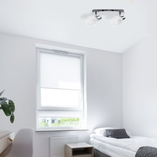 Spot Dave, crom, E14 2x 40W, Rabalux 6836