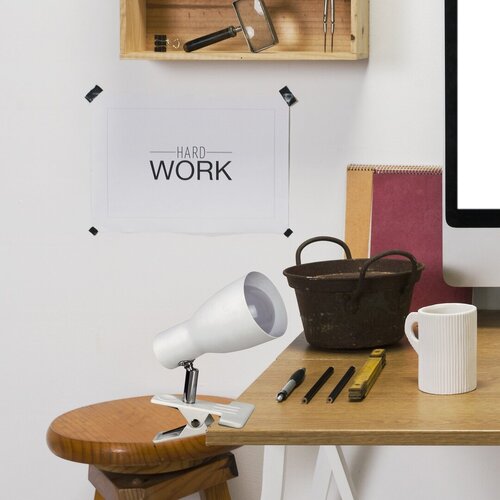 Veioza birou Ebony, alb, 1xE27, Rabalux 6026