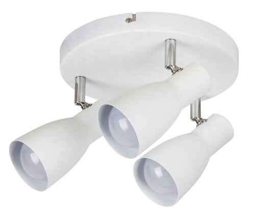 Plafoniera Ebony, alb, 3xE27, IP20, Rabalux, 6028