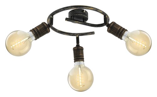 Spot Fidel, auriu antic, E27 3x 25W, Rabalux 3216