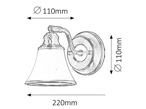 Spot Grando, bronz, 1xE14, Rabalux 6545