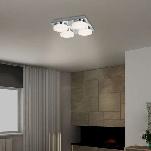 Plafoniera LED Hilary, crom, 20W, 1600lm, 4000K, IP20, Rabalux, 5664