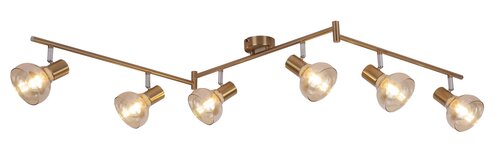 Spot Holly, auriu antic, 6xE14 , Rabalux 5553