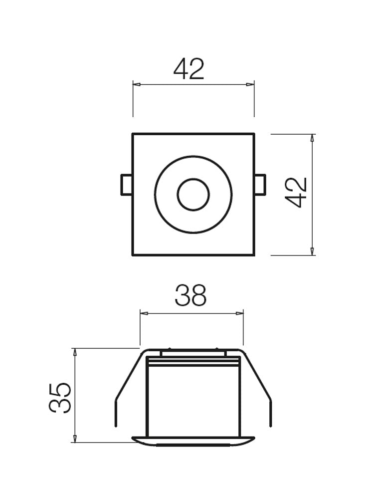 Spot incastrat MT 125 LED, alb, LED 3W, 4000K, 162 lm, Smarter 70360