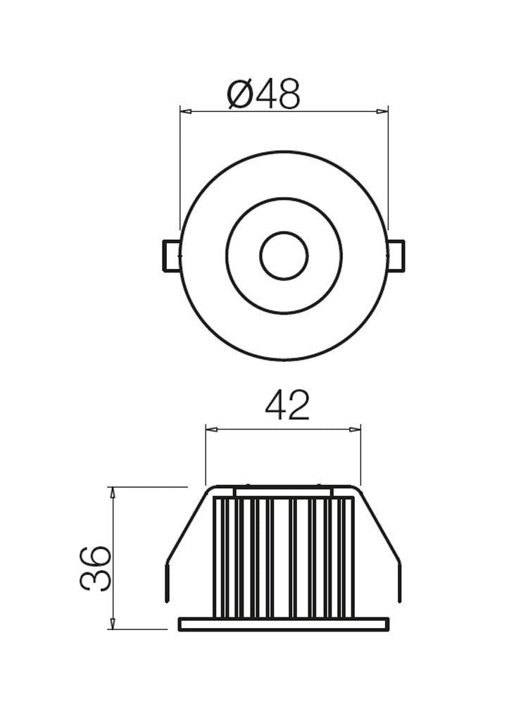 Spot incastrat MT 126 LED, alb, LED 3W, 4000K, 162 lm, Smarter 70361