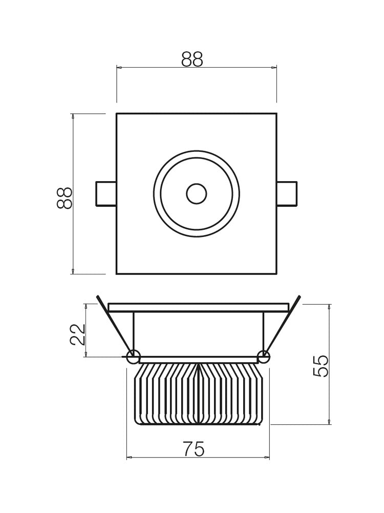Spot incastrat MT 129 LED, aluminiu, LED 5W, 4000K, 368 lm, Smarter 70366