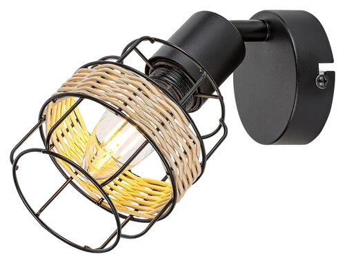 Spot Indiana, negru, 1xE14 , Rabalux 5281