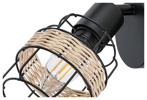 Spot Indiana, negru, 1xE14 , Rabalux 5281