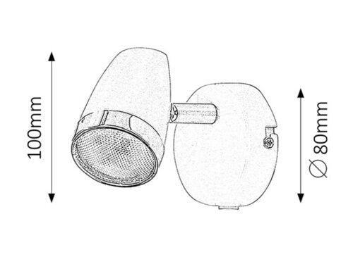 Spot Karen, alb, 280lm, LED 4W, 3000K, Rabalux 6666