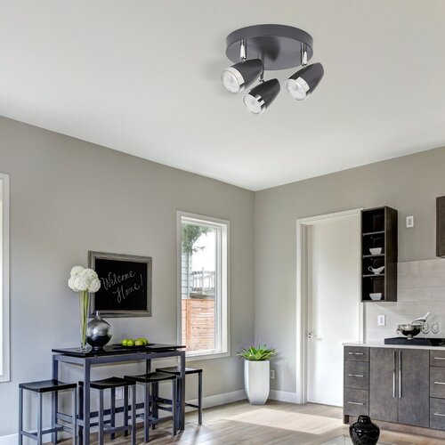 Spot Karen, antracit, 840lm, LED 3x 4W, 3000K, Rabalux 6514