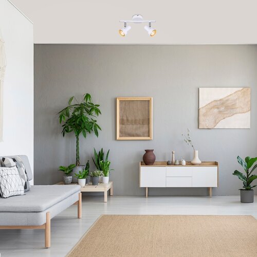 Spot Konrad, alb, GU10 2x 50W, Rabalux 5355