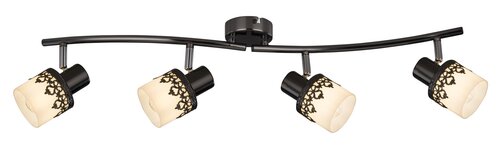 Spot Lacey, negru, E14 4x 40W, Rabalux 5344
