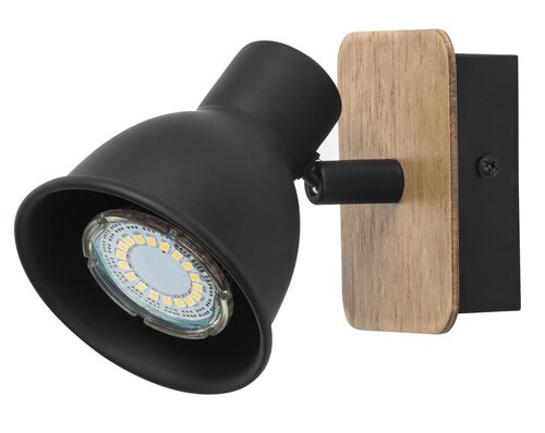 Spot Mac, negru, GU10 1x 15W, Rabalux 5902