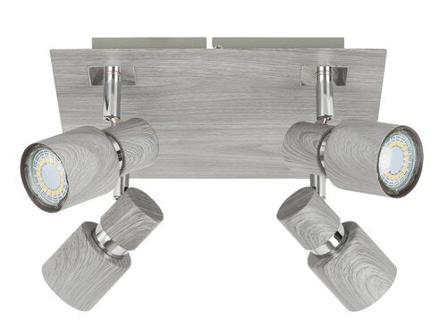 Spot Merkur, stejar invechit, 4xGU10 , Rabalux 6128