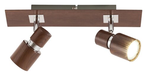 Spot Merkur, wenge, GU10 2x 50W, Rabalux 6006